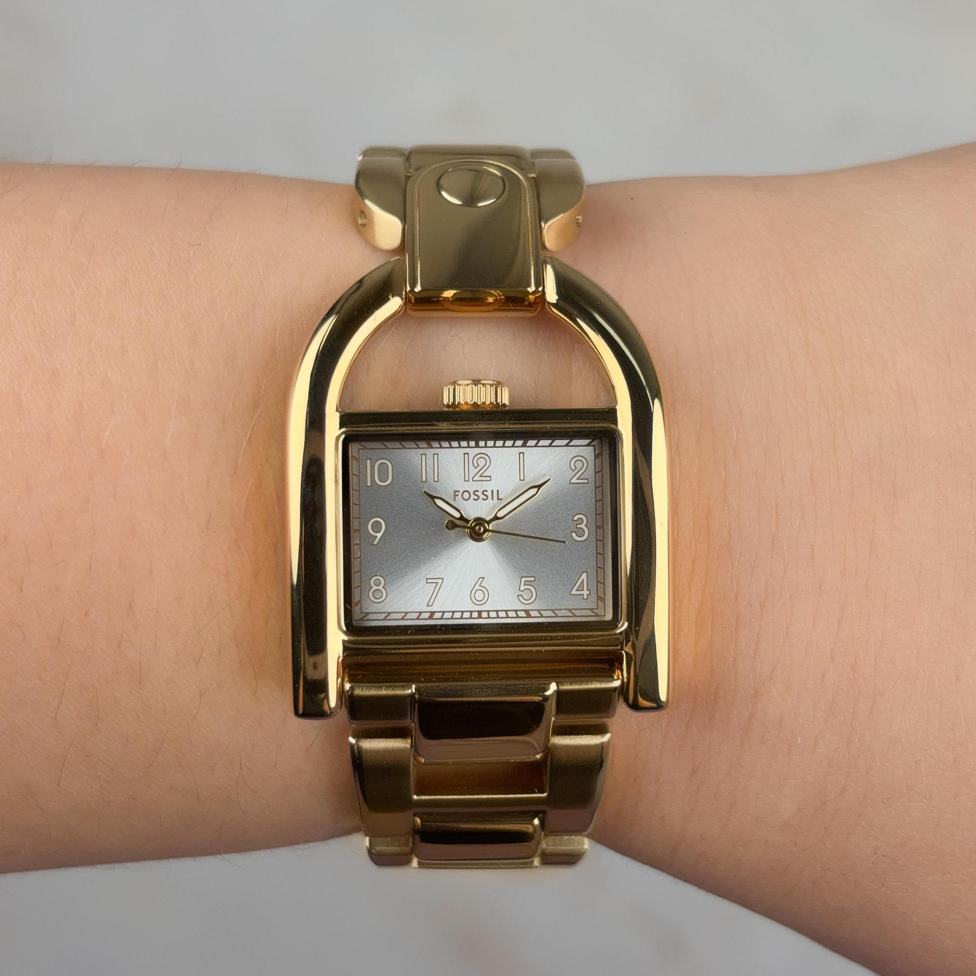 zegarek Fossil ES5327 kwarcowy damski Damskie HARWELL Gold Stainless Steel 28mm - miniatura 10