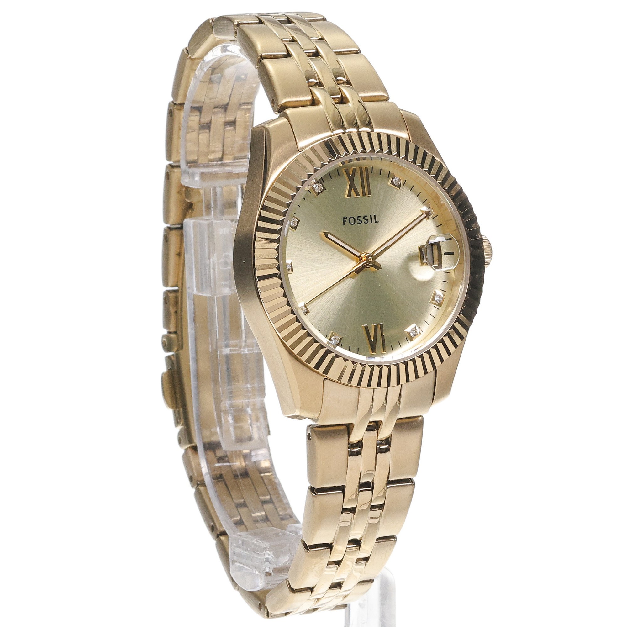 zegarek Fossil ES5338 kwarcowy damski Damskie SCARLETTE Gold Stainless Steel 32mm - miniatura 3