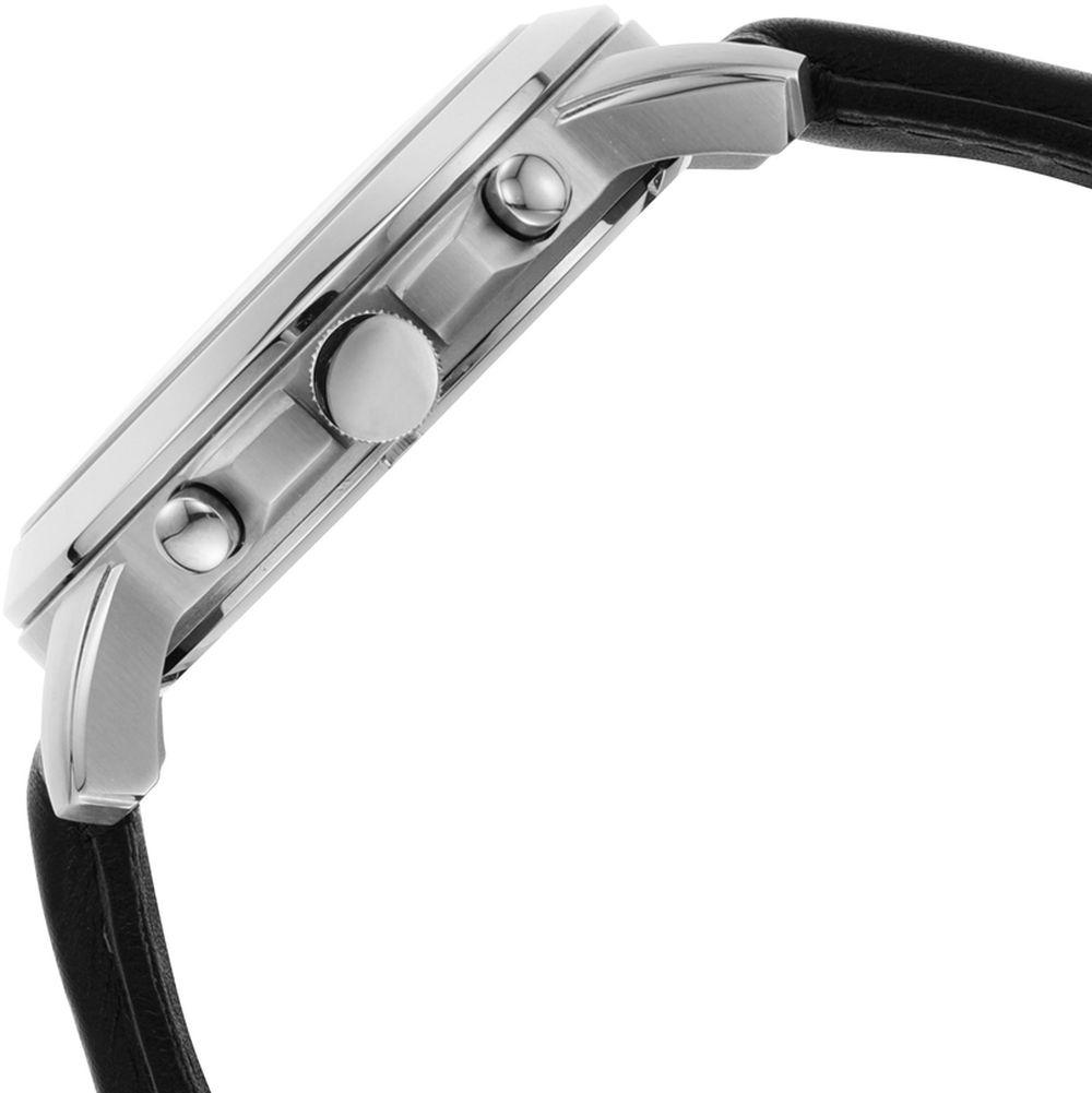 zegarek Fossil FS4812 GRANT Black Leather Strap 44mm Grant mineralne - miniatura 11