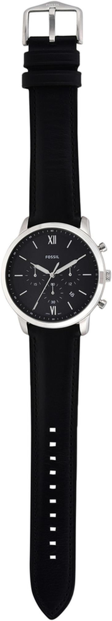 zegarek Fossil FS5452 kwarcowy męski Neutra NEUTRA CHRONO Black Leather Strap 44mm - miniatura 4
