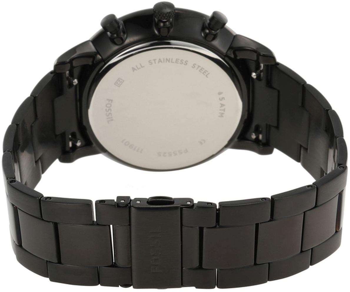 zegarek Fossil FS5525 kwarcowy męski Neutra NEUTRA Black Stainless Steel 44mm - miniatura 4