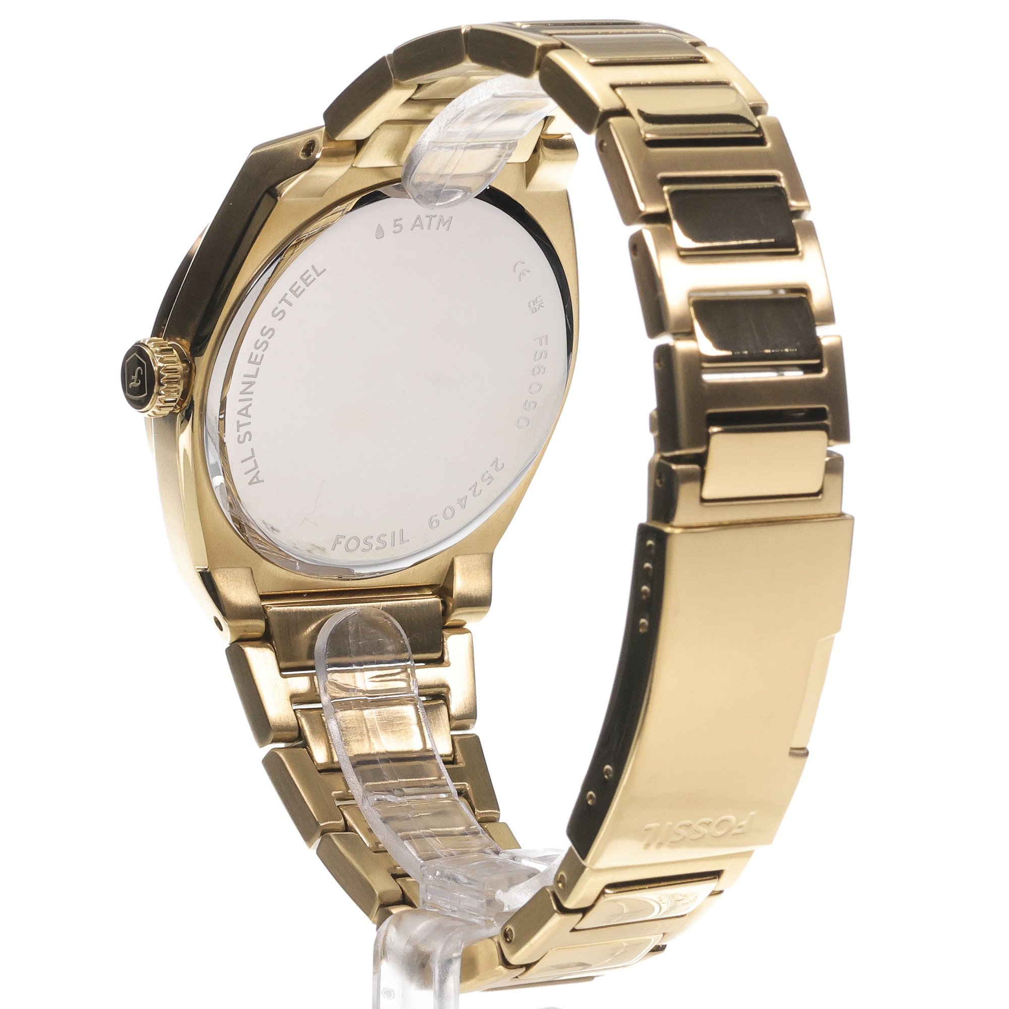 zegarek Fossil FS6090 kwarcowy męski Męskie Gold Stainless Steel 41mm - miniatura 4