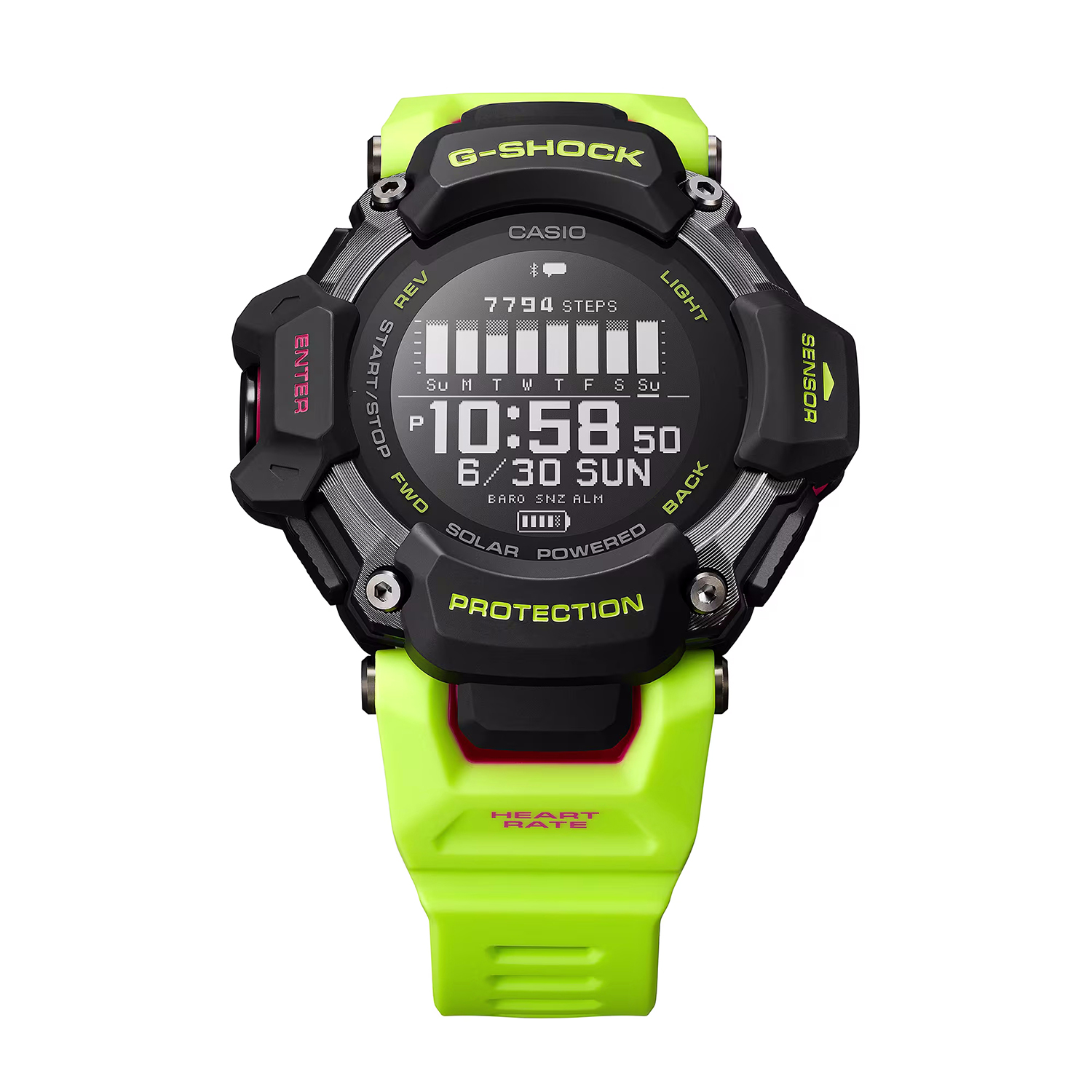 zegarek G-SHOCK GBD-H2000-1A9ER czarny G-SHOCK G-SQUAD - miniatura 2