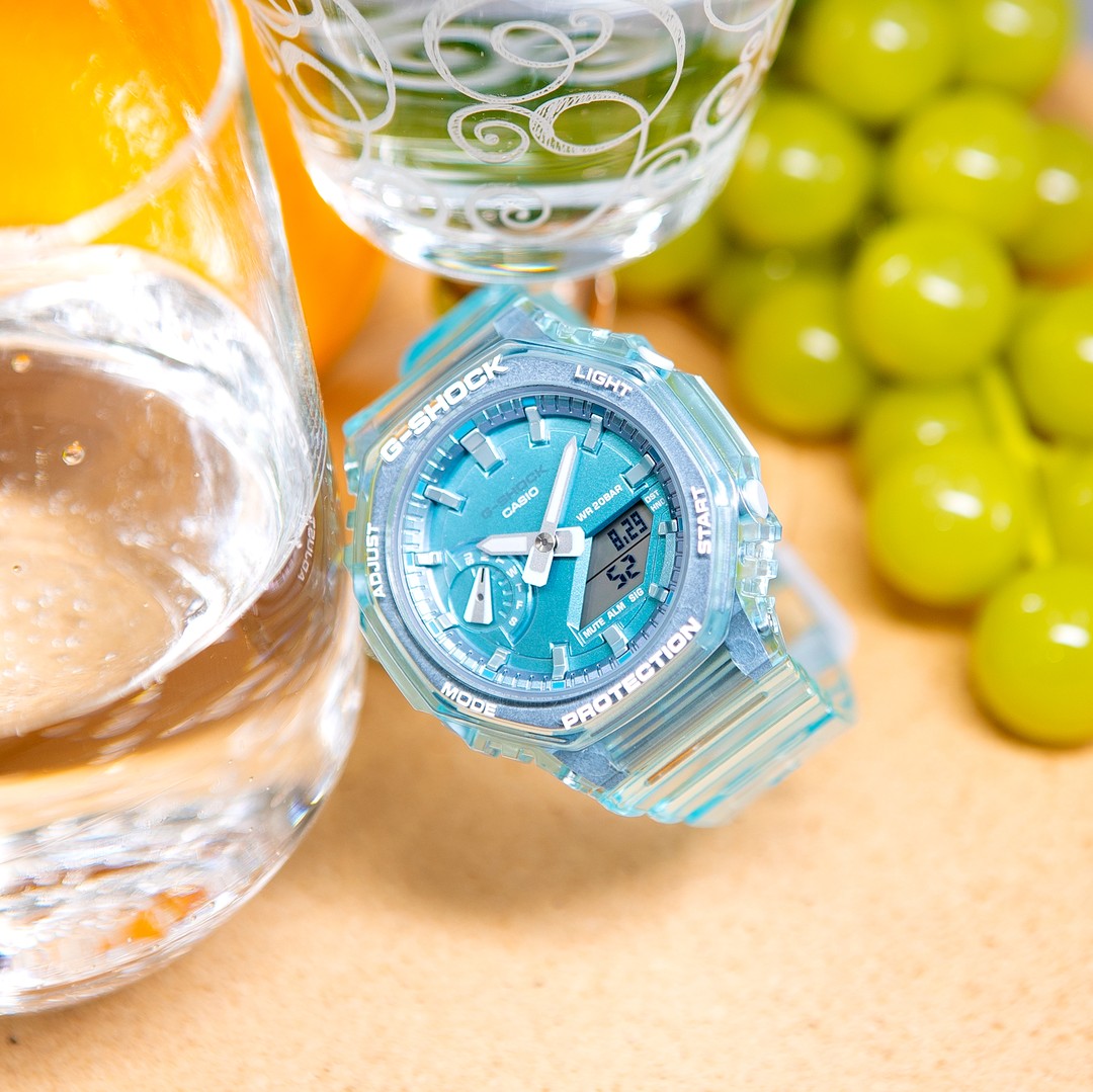 zegarek G-SHOCK GMA-S2100SK-2AER kwarcowy damski G-SHOCK S-Series Tiffany Blue - miniatura 4