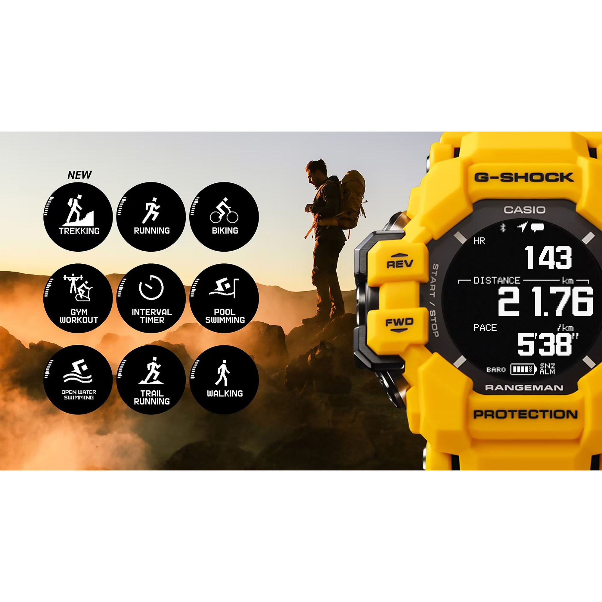 zegarek G-SHOCK GPR-H1000-9ER MASTER OF G LAND RANGEMAN G-SHOCK Master of G mineralne - miniatura 6