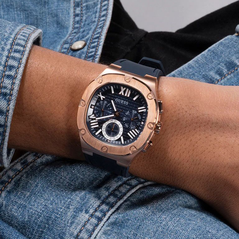 zegarek Guess GW0571G2 różowe złoto Męskie - miniatura 7