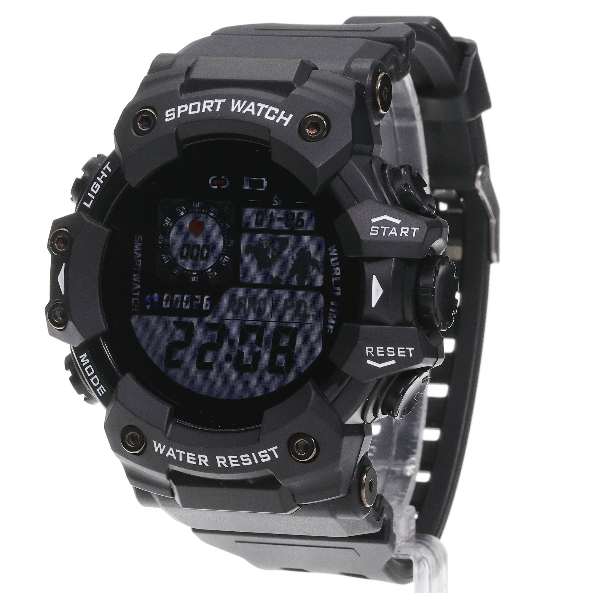 zegarek Hagen HC18W24534 kwarcowy męski Smartwatch Smartwatch HC18 czarny biały - miniatura 2