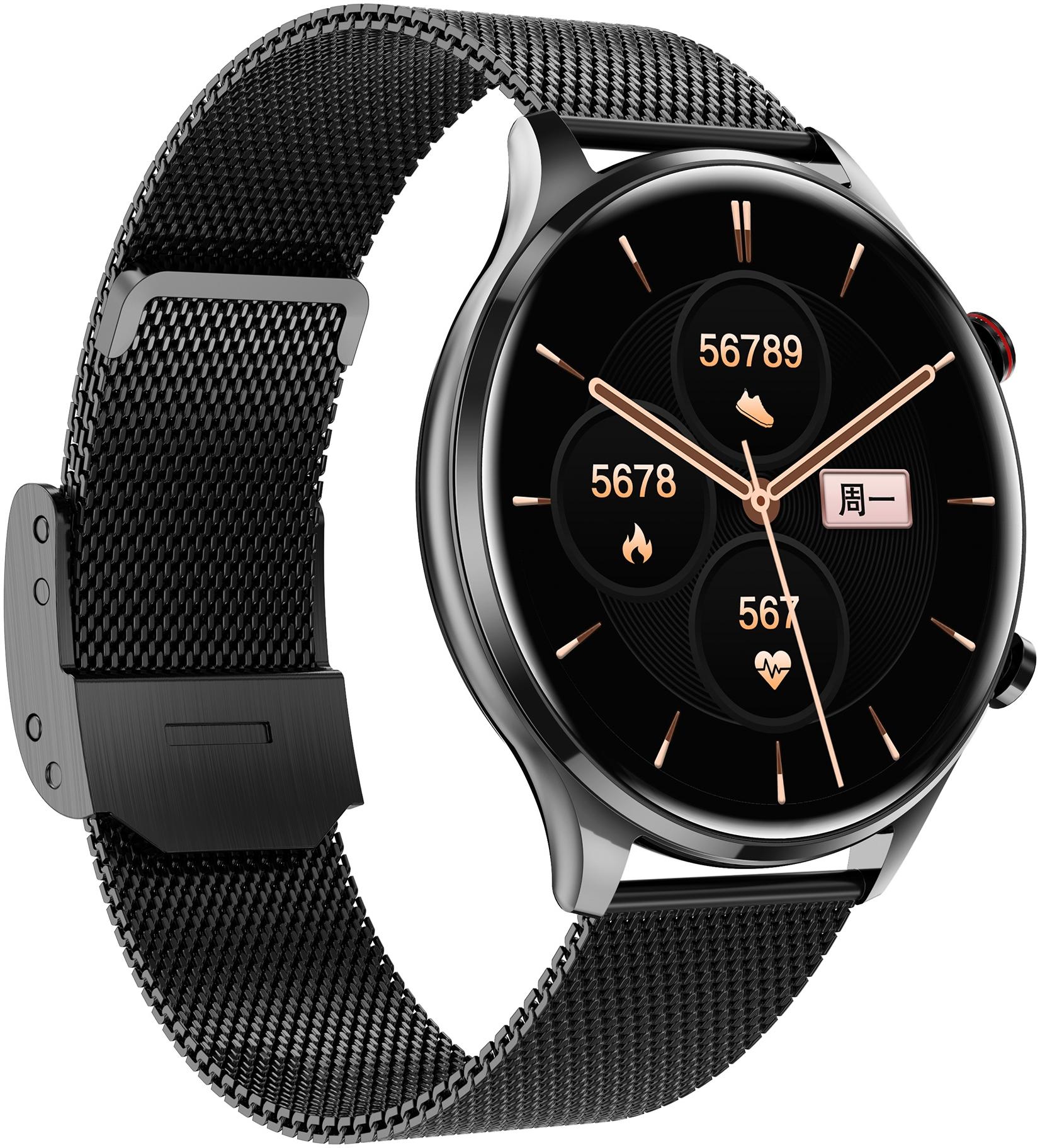zegarek Hagen HC7814114534-SET Smartwatch HC78 Czarny męski z krokomierz Smartwatch - miniatura 4