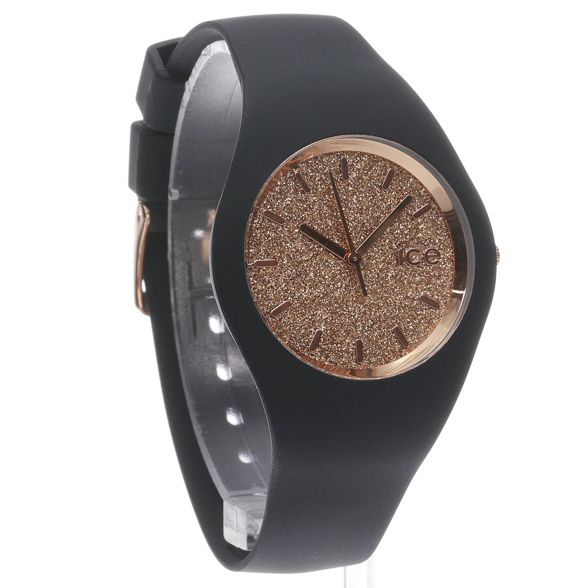 zegarek ICE Watch ICE001353 kwarcowy damski ICE-Glitter ICE gliter black rose gold Rozm M - miniatura 3