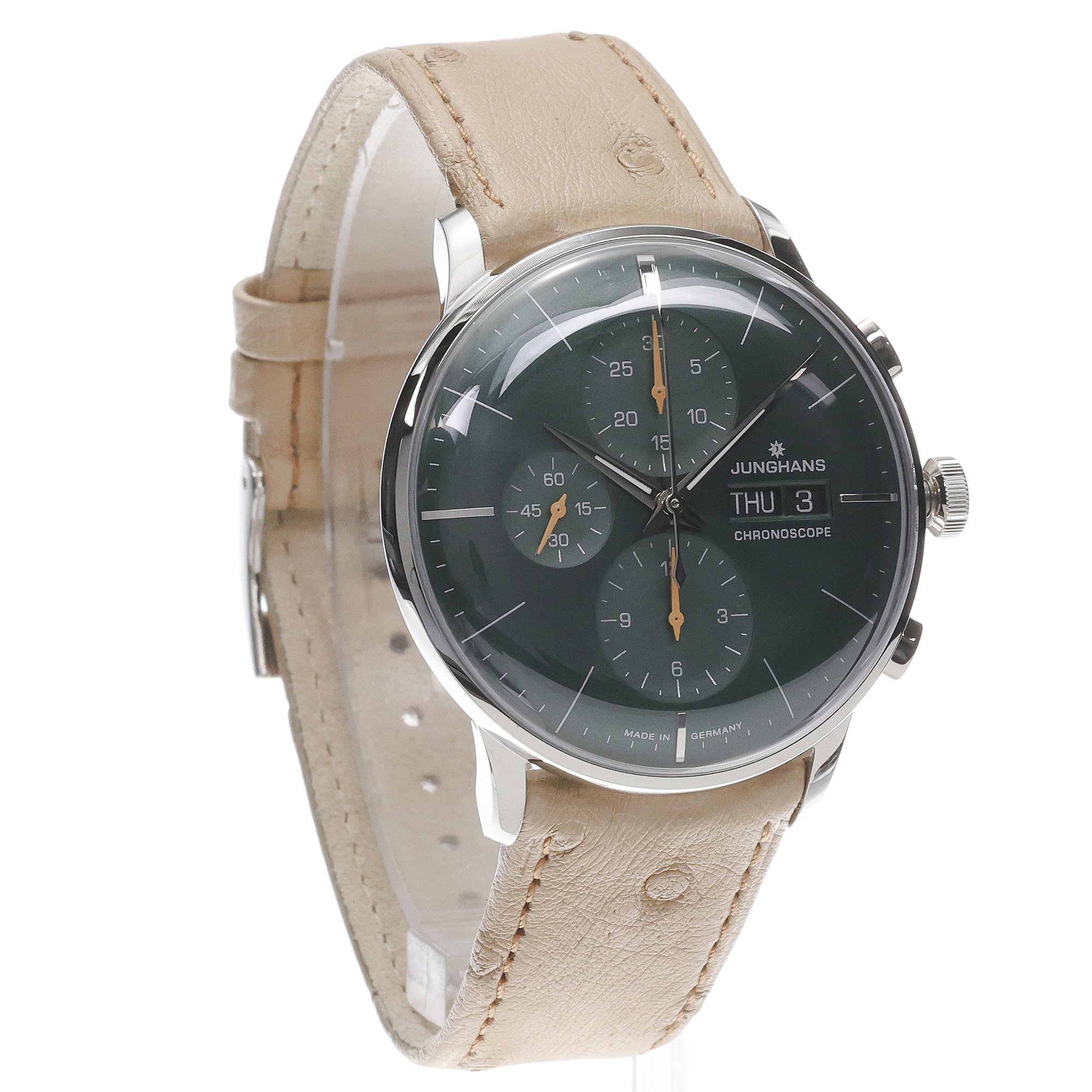zegarek Junghans 27-422203 Meister Chronoscope English Date męski z chronograf Meister - miniatura 3