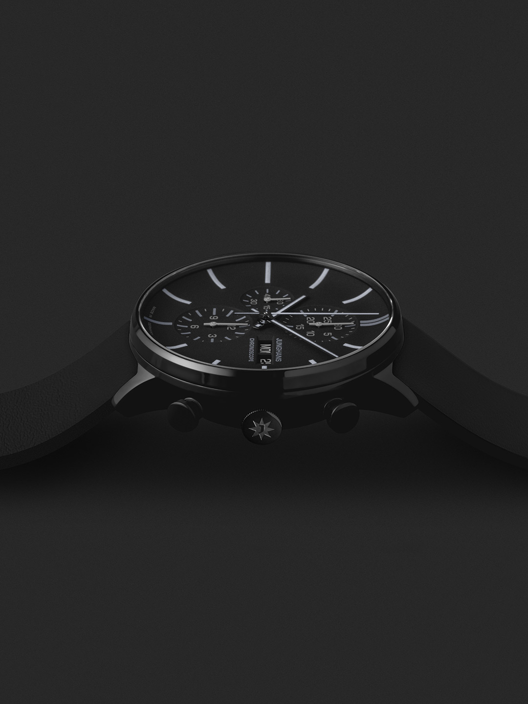 zegarek Junghans 27-437102 FORM A Chronoscope męski z chronograf Form - miniatura 3