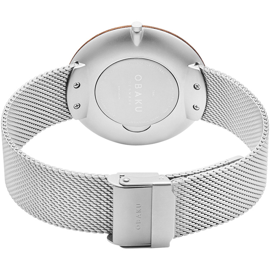 Obaku Denmark V245GXCIMC TRAE - STEEL zegarek klasyczny Slim - miniatura 7