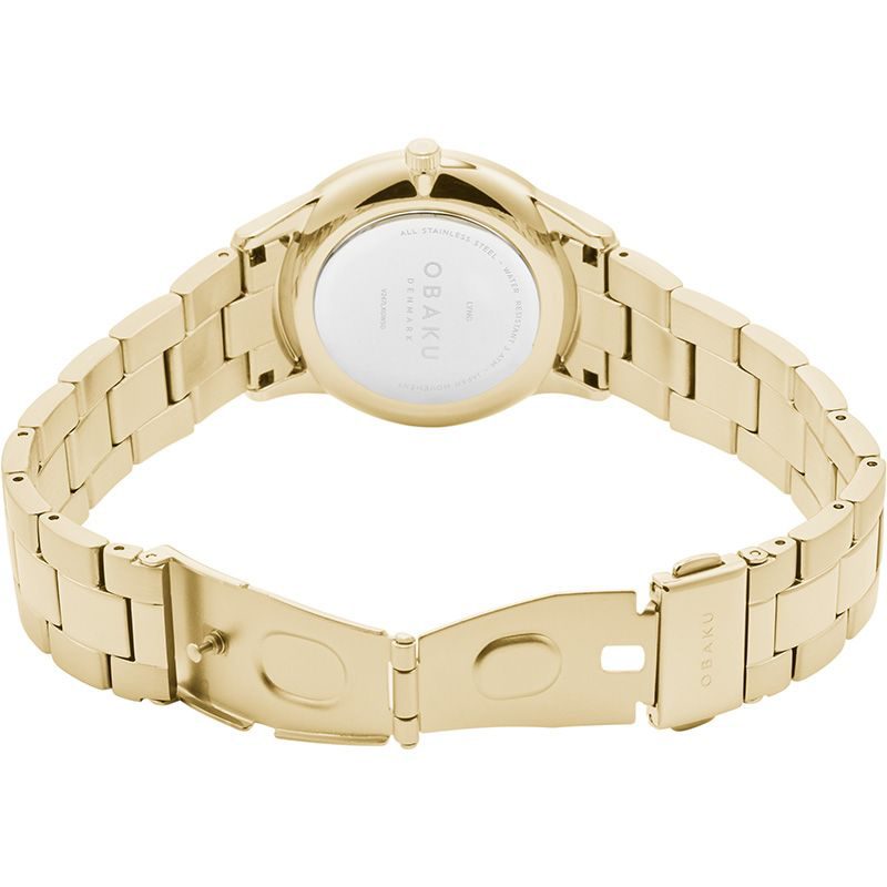 Obaku Denmark V247LXGWSG LYNG LILLE - GOLD zegarek klasyczny Slim - miniatura 8