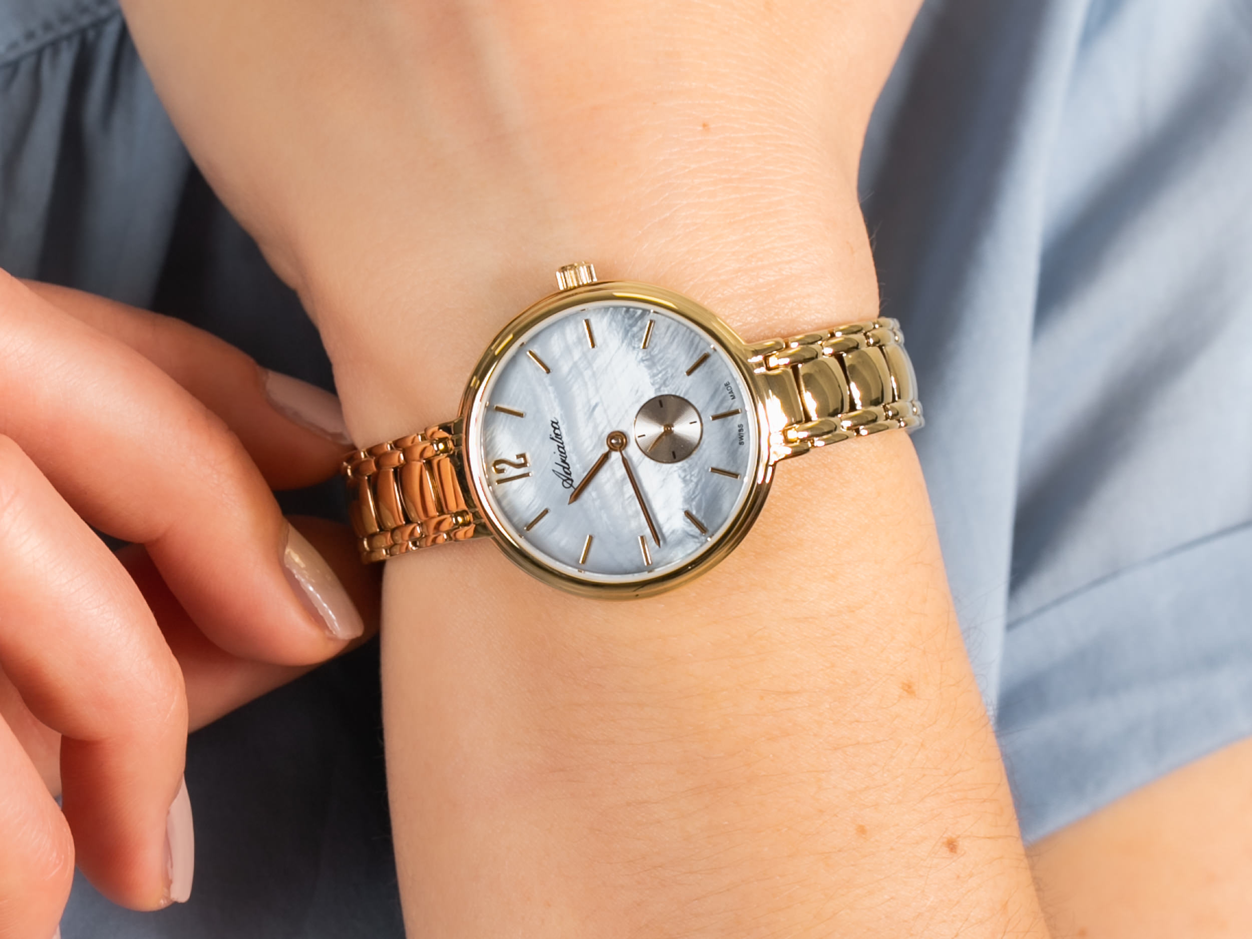 Adriatica A3726.115ZQ zegarek klasyczny Bransoleta