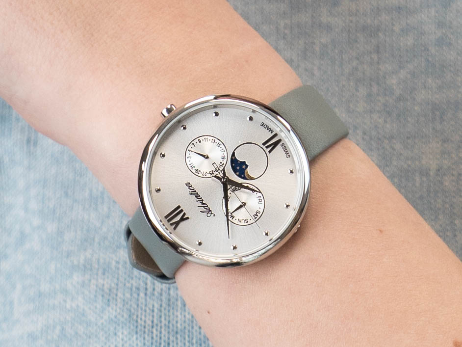 Adriatica A3732.5G83QF Moonphase zegarek klasyczny Pasek