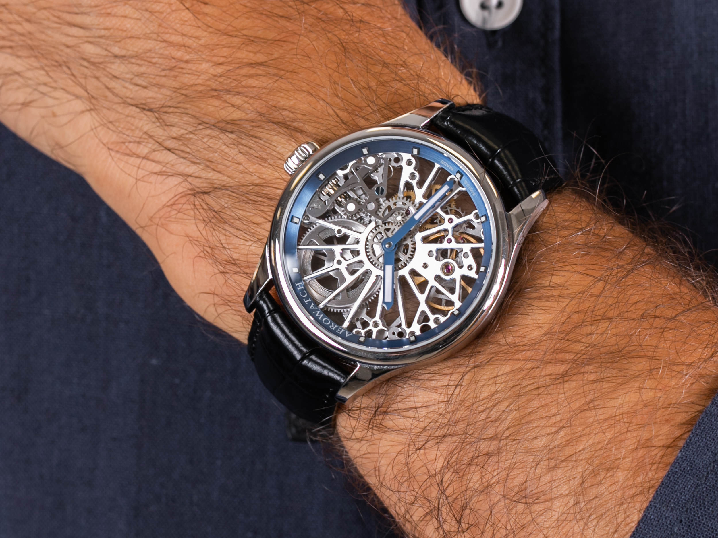 Aerowatch 50981-AA19 RENAISSANCE BIG MECHANICAL SKELETON zegarek klasyczny Renaissance - miniatura 2