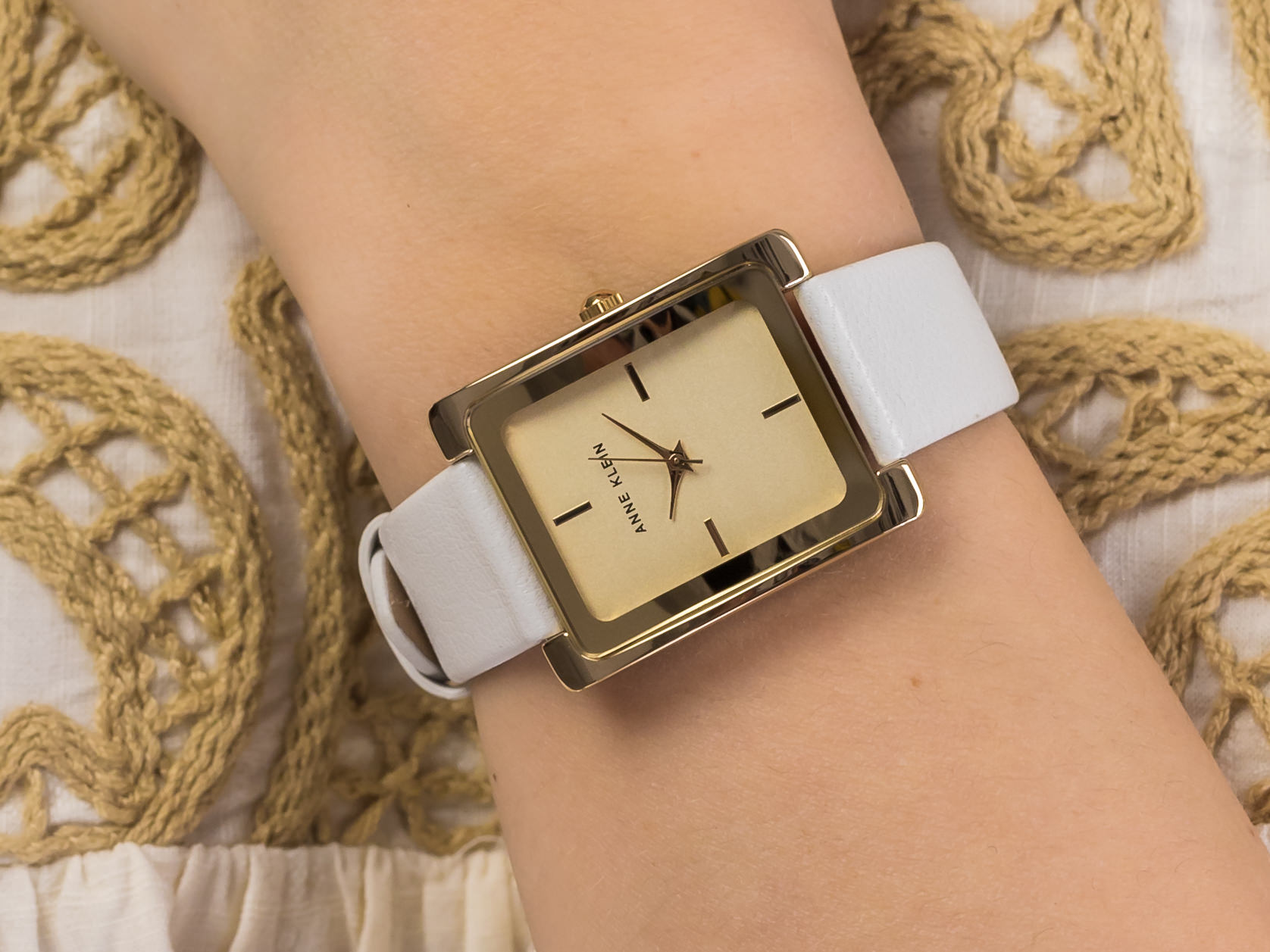 Anne Klein AK-2706CHWT zegarek klasyczny Pasek - miniatura 2