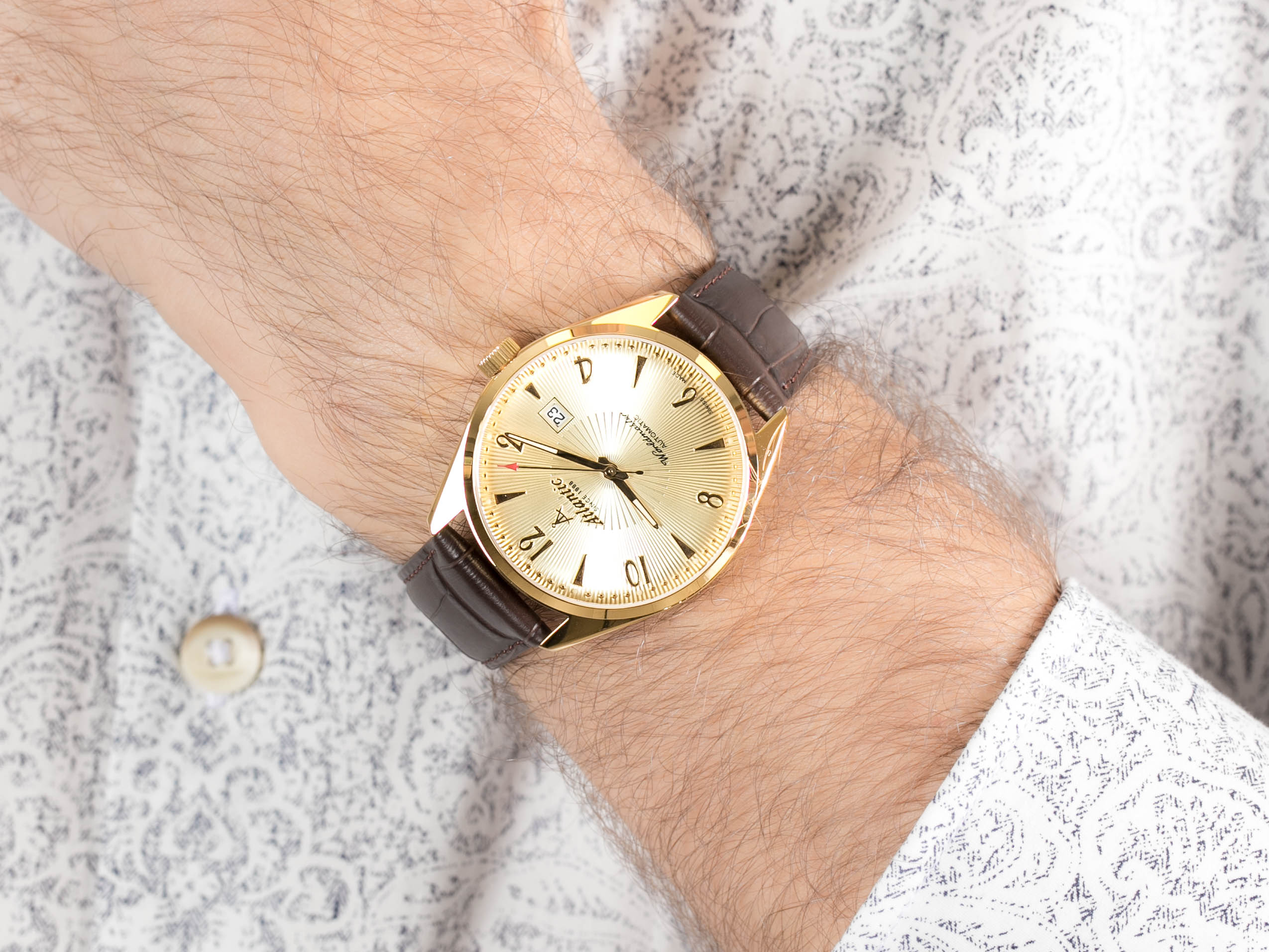 Atlantic 51752.45.35G Worldmaster Automatic zegarek klasyczny Worldmaster - miniatura 2