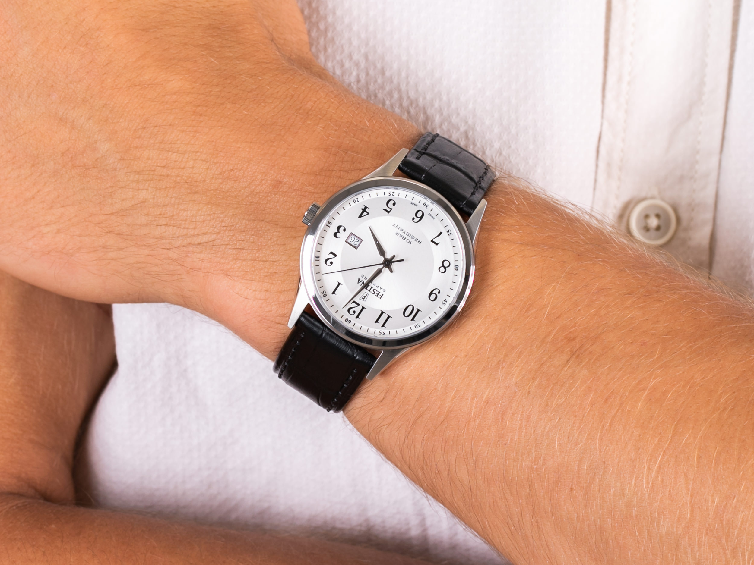 Festina F20007-1 Swiss Made Capsule zegarek klasyczny Classic - miniatura 2