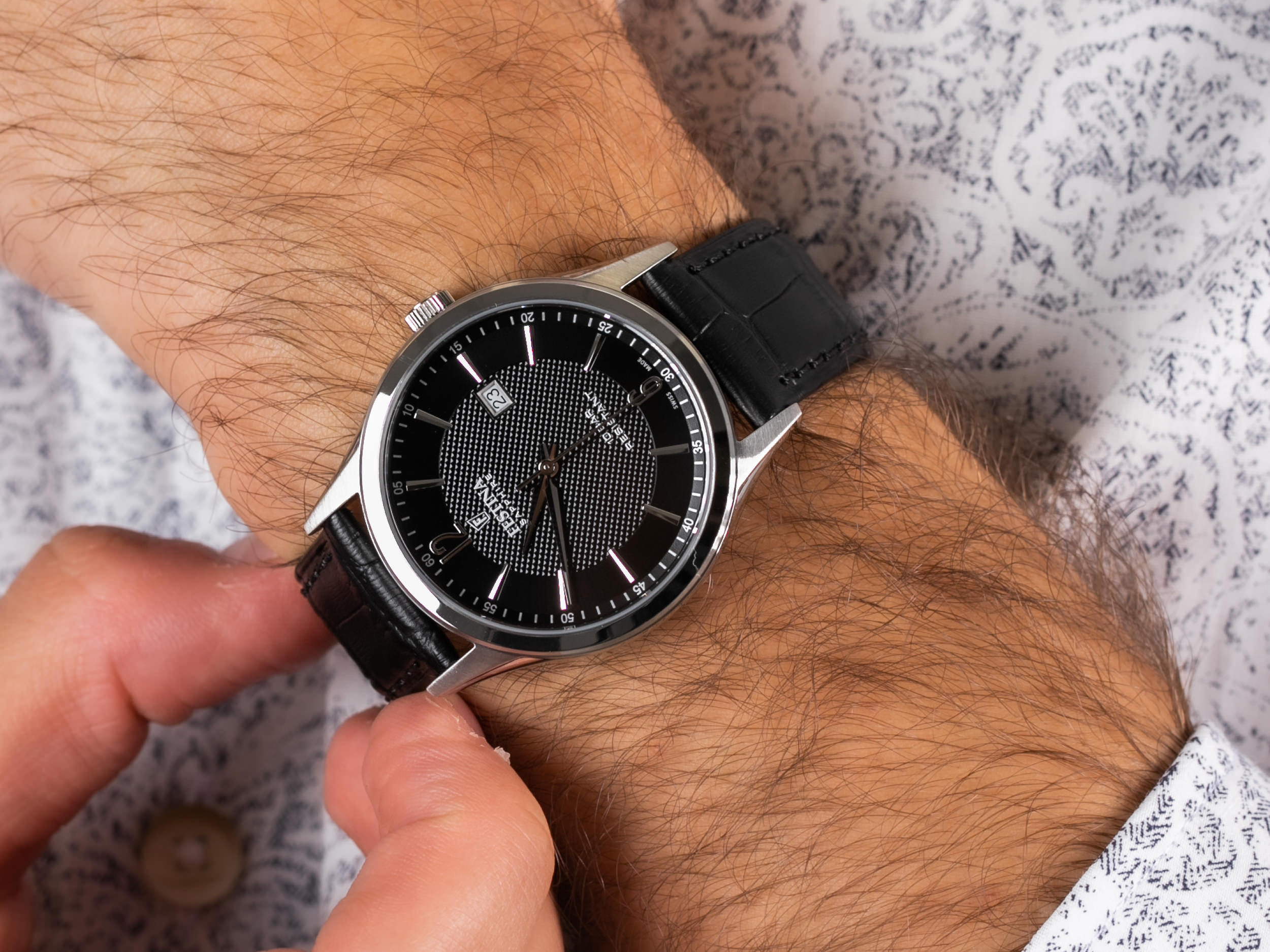 Festina F20007-4 Swiss Made Capsule zegarek klasyczny Classic