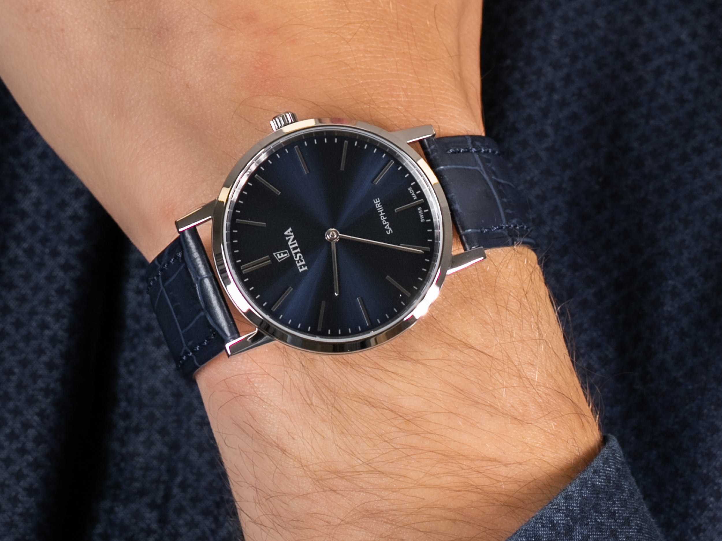 Festina F20012-3 Swiss Made zegarek klasyczny Classic