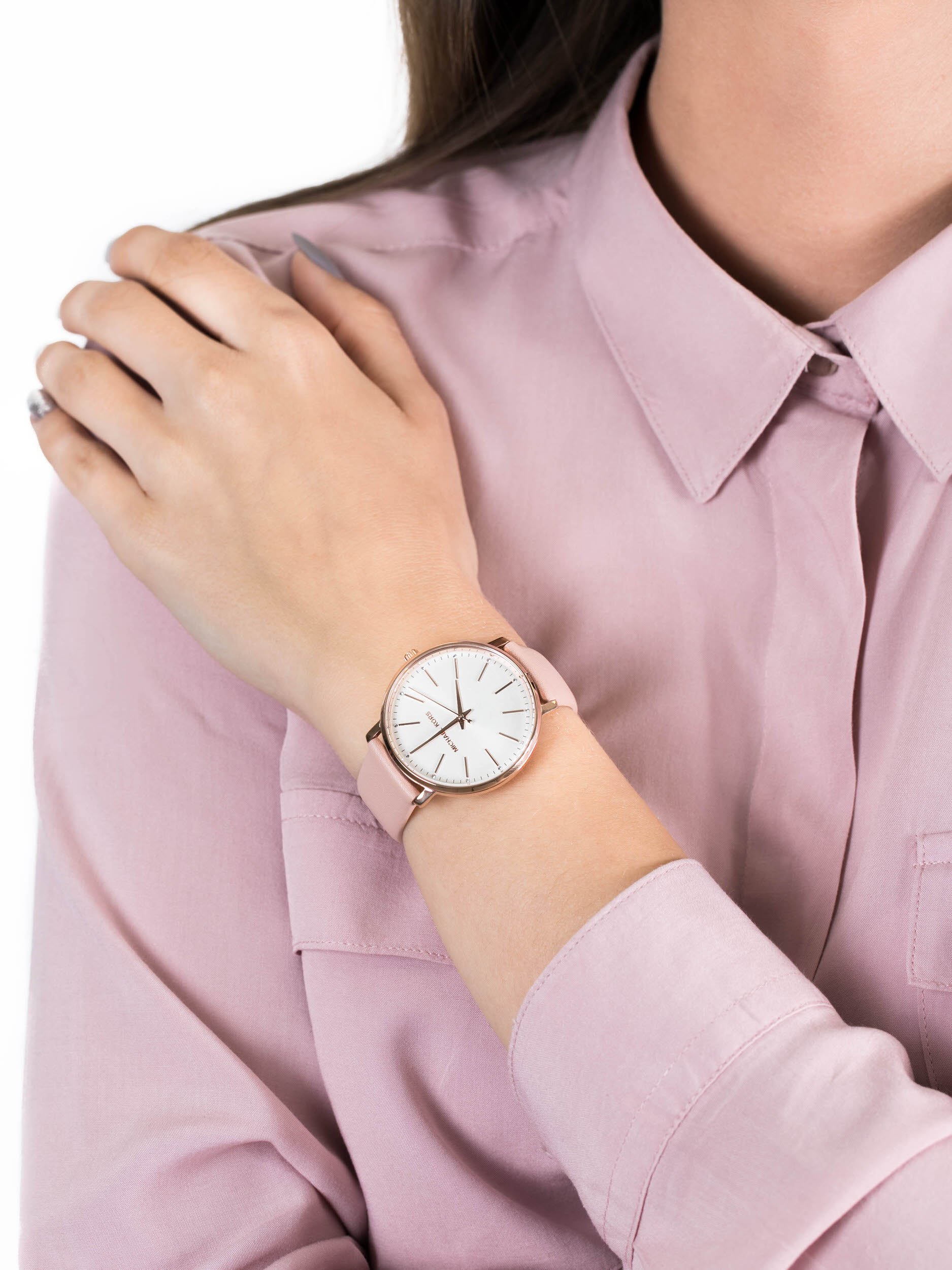 PYPER Rose Leather Strap 38mm Michael Kors MK2741 - hover