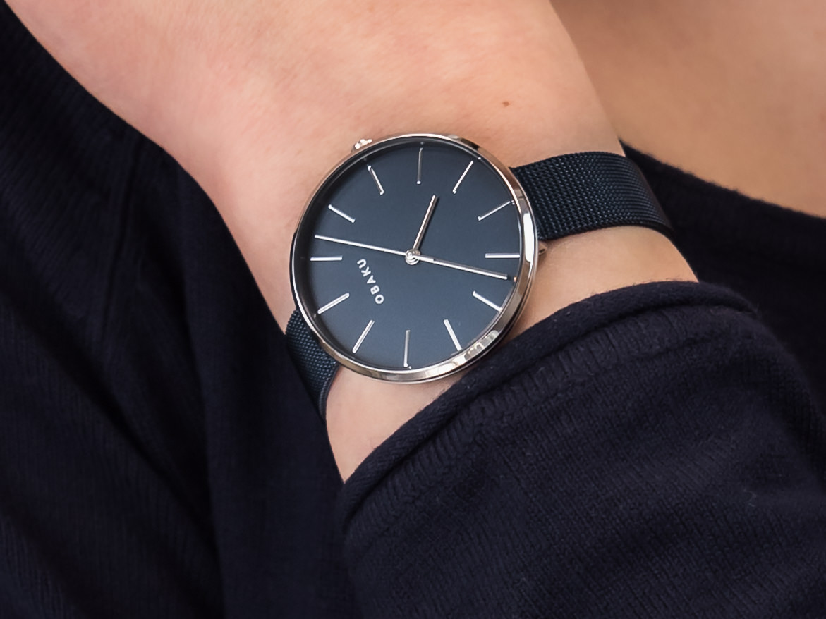 Obaku Denmark V211LXCLML MYNTE - ARCTIC zegarek klasyczny Slim - miniatura 2