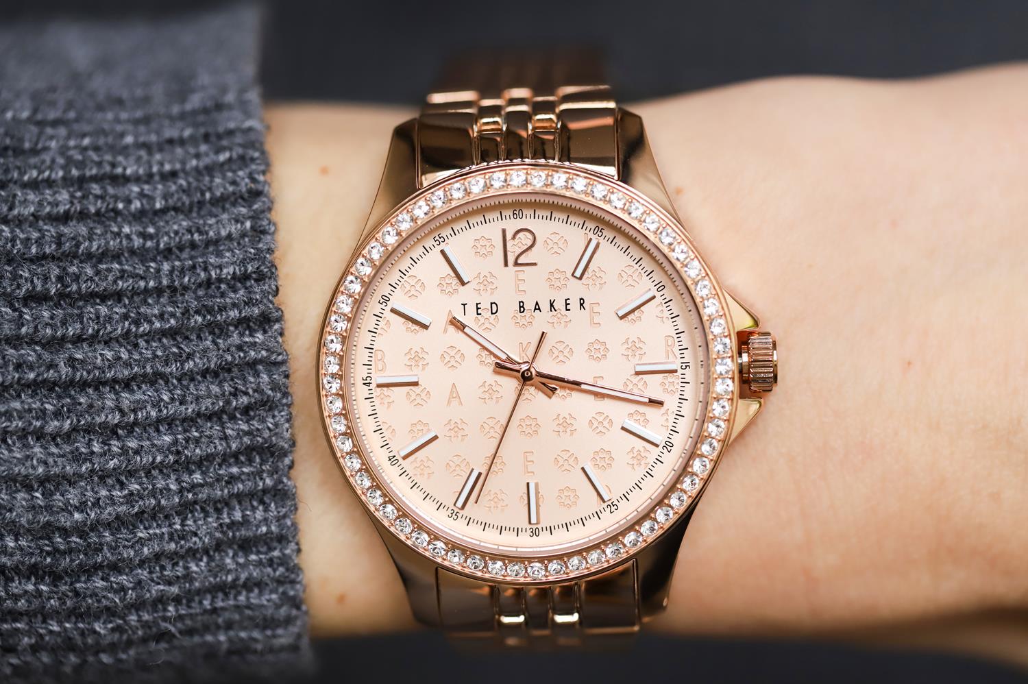 zegarek Ted Baker BKPNIF903 różowe złoto bransoleta - miniatura 5