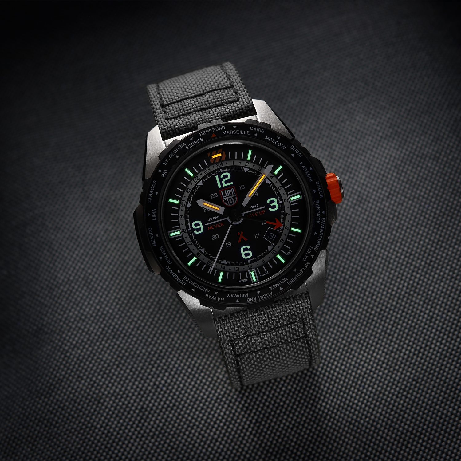 zegarek Luminox XB.3761 kwarcowy męski Air Series Bear Grylls Survival 3760 Air Series GMT - miniatura 8