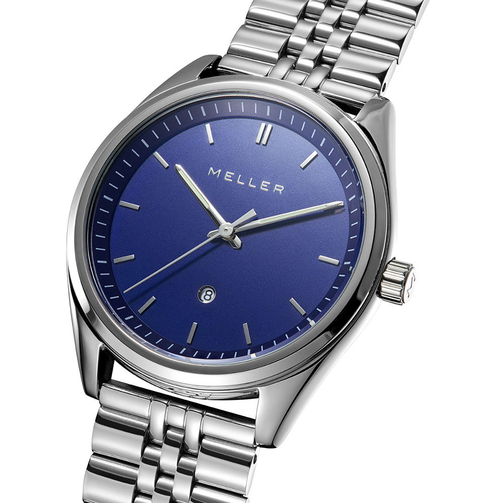 Meller 6PA-3SILVER zegarek srebrny klasyczny Ekon bransoleta - miniatura 3
