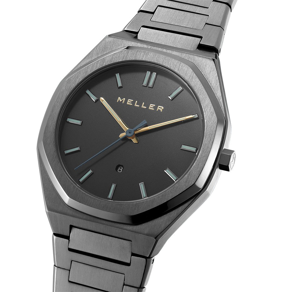 Meller 8GG-3.2GREY zegarek szary klasyczny Daren bransoleta - miniatura 3