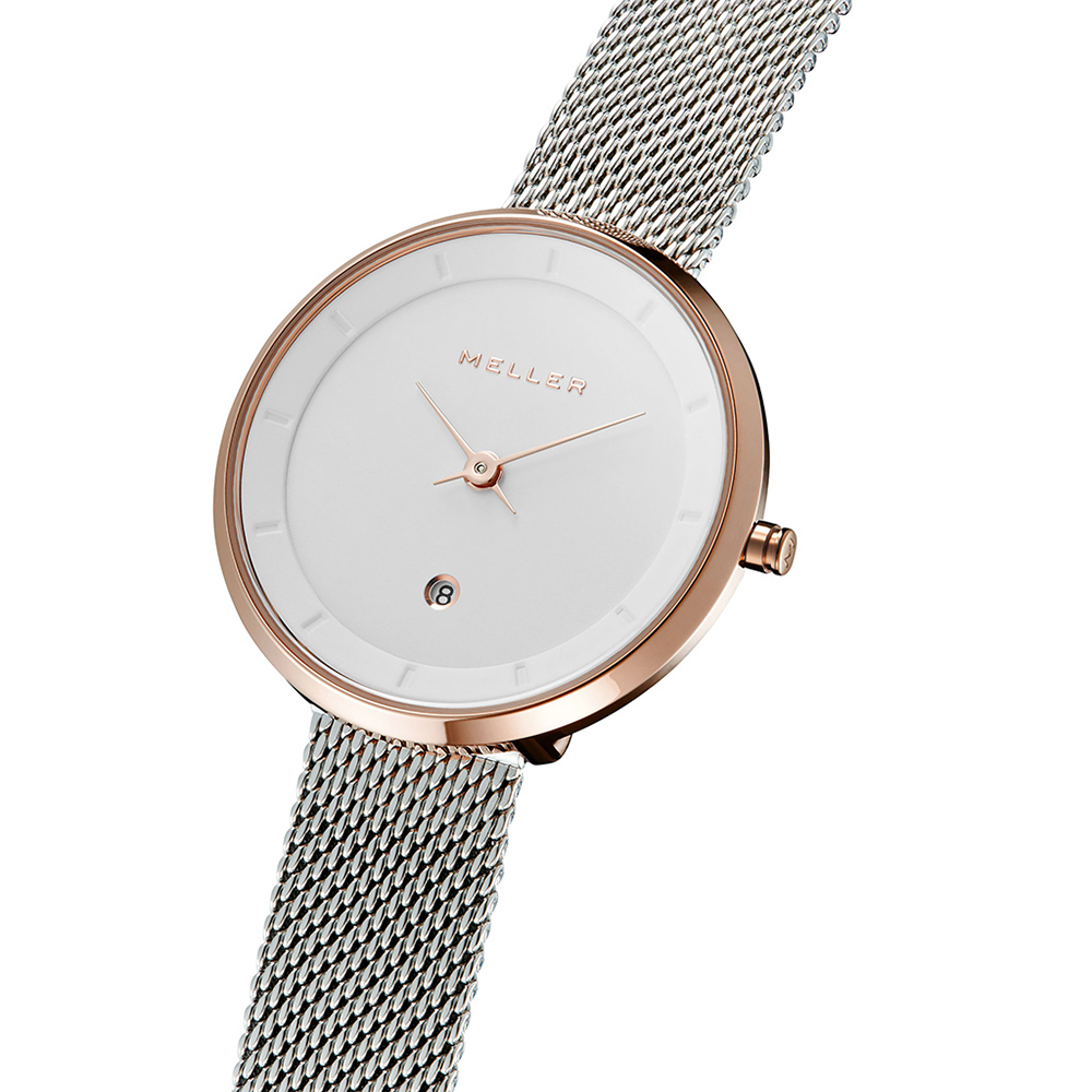 Meller W5RB-2SILVER zegarek różowe złoto klasyczny Niara bransoleta - miniatura 6