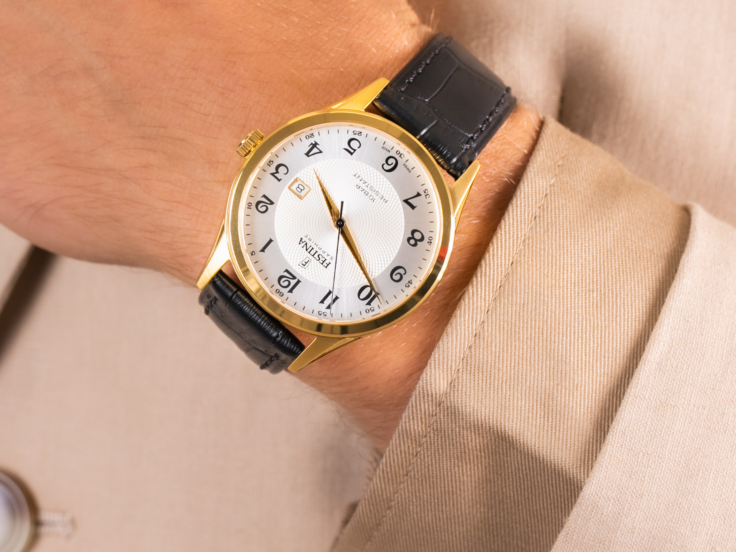 Festina F20010-1 Swiss Made Capsule zegarek klasyczny Classic