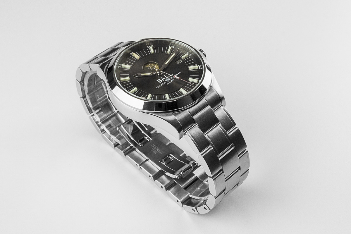 Ball NM2282C-SJ-GY Engineer II Moon Phase Automatic Engineer II klasyczny zegarek srebrny - miniatura 7