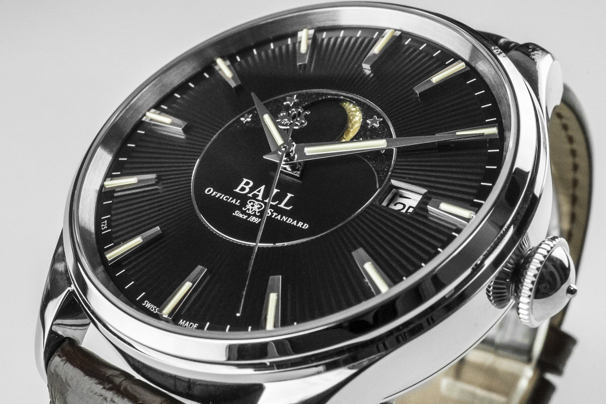 Ball NM3082D-LLJ-BK męski zegarek Trainmaster pasek - miniatura 3