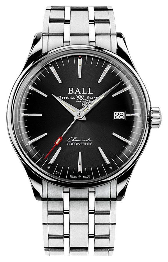 Trainmaster Manufacture 80 Hours Automatic Chronometer Ball NM3280D-S1CJ-BK 