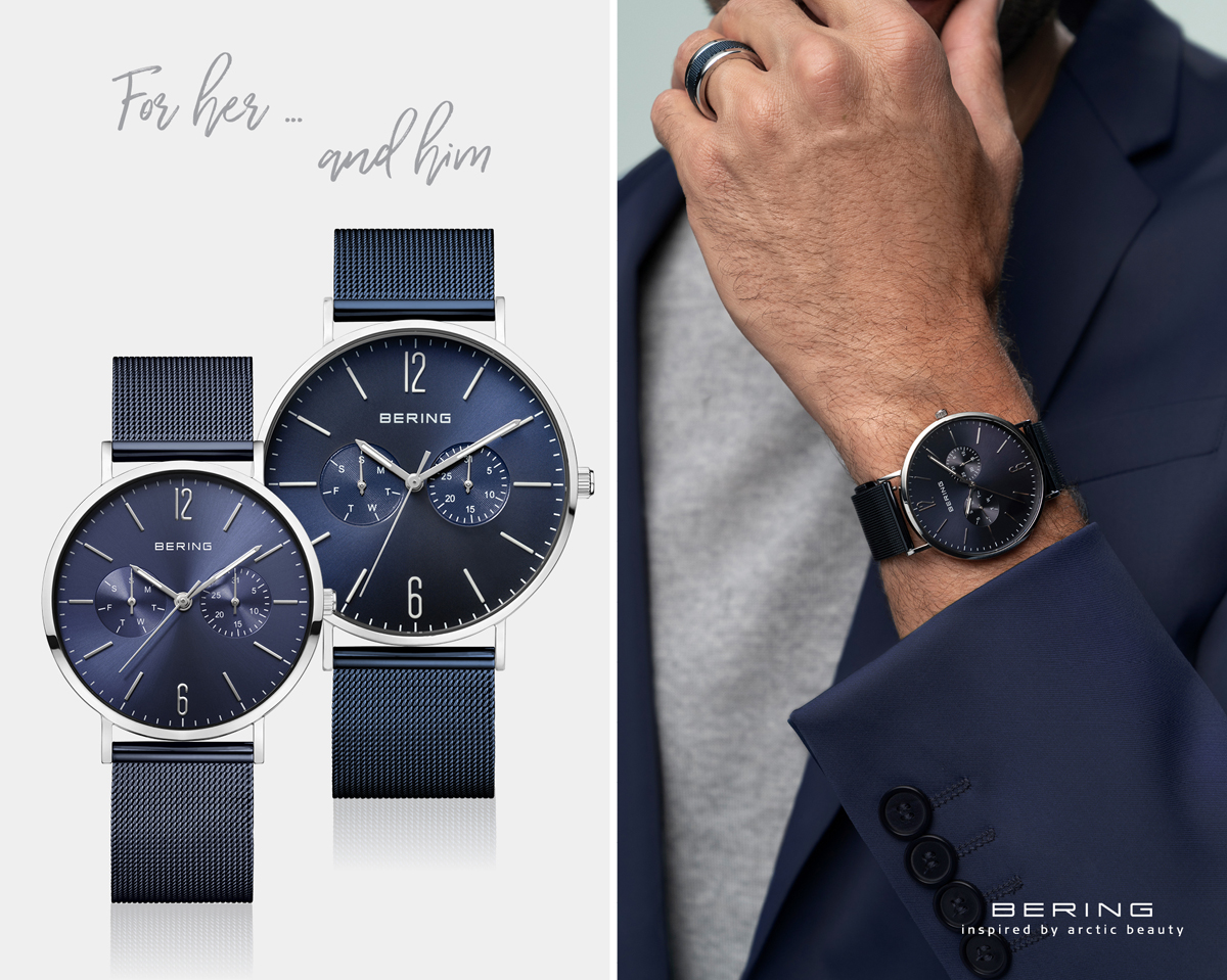 Bering 14240-303 Classic zegarek męski klasyczny szafirowe - miniatura 4