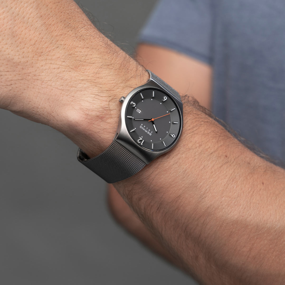 Bering 14440-077 zegarek męski klasyczny Solar bransoleta - miniatura 8