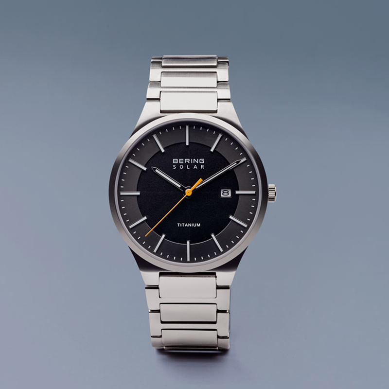 Bering 15239-779 zegarek srebrny klasyczny Solar bransoleta - miniatura 5