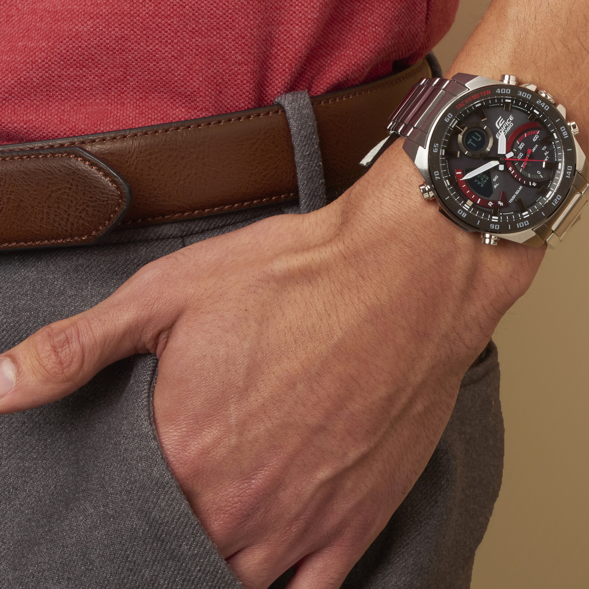 Edifice ECB-900DB-1AER zegarek męski sportowy EDIFICE Premium bransoleta - miniatura 8