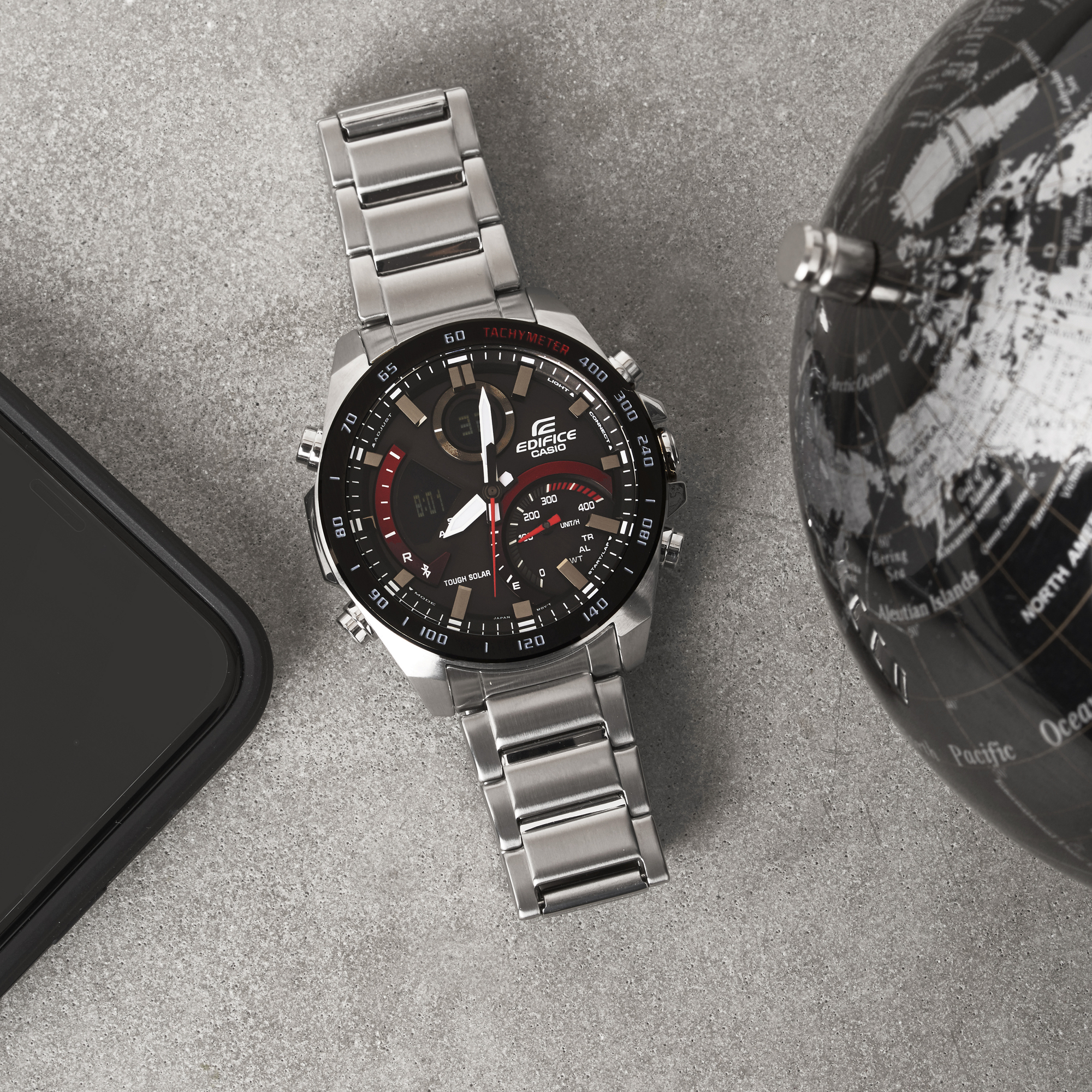 Edifice ECB-900DB-1AER EDIFICE Premium zegarek męski sportowy mineralne - miniatura 6
