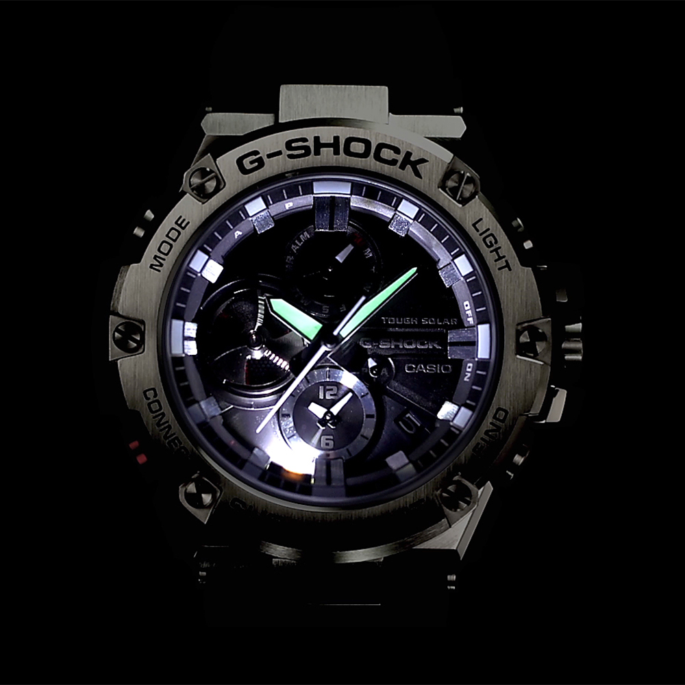 G-Shock GST-B100-1AER G-SHOCK G-STEEL G-STEEL BLUETOOTH SYNC smartwatch męski sportowy mineralne - miniatura 3