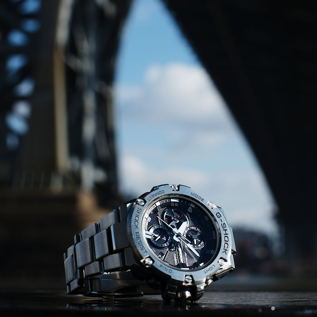 smartwatch G-Shock GST-B100D-1AER solar męski G-SHOCK G-STEEL G-STEEL BLUETOOTH SYNC - miniatura 6