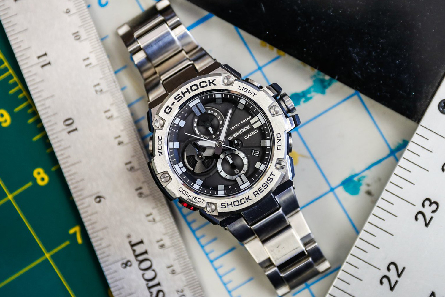 smartwatch G-Shock GST-B100D-1AER G-STEEL BLUETOOTH SYNC G-SHOCK G-STEEL mineralne - miniatura 7
