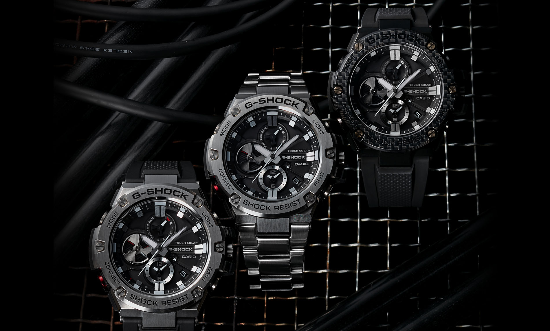 G-Shock GST-B100D-1AER smartwatch męski G-SHOCK G-STEEL srebrny - miniatura 9