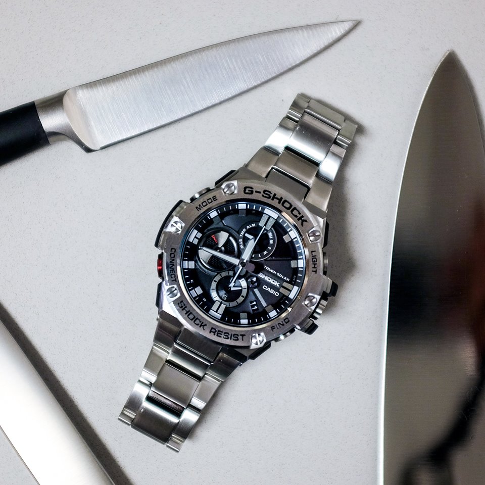 G-Shock GST-B100D-1AER G-SHOCK G-STEEL G-STEEL BLUETOOTH SYNC smartwatch męski sportowy mineralne - miniatura 5