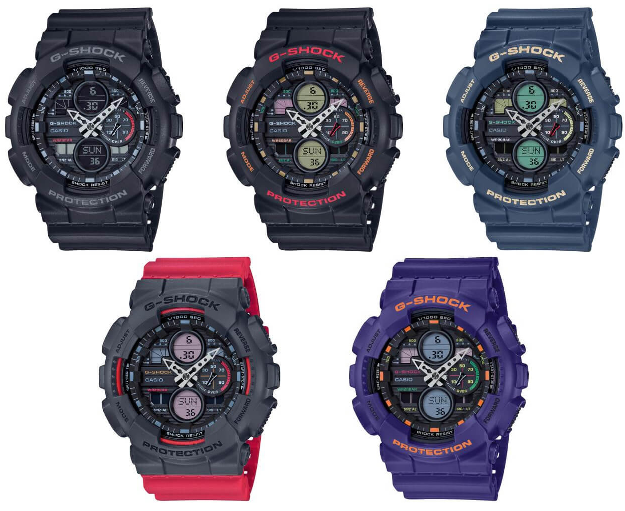 G-Shock GA-140-6AER zegarek męski G-SHOCK Original - miniatura 2