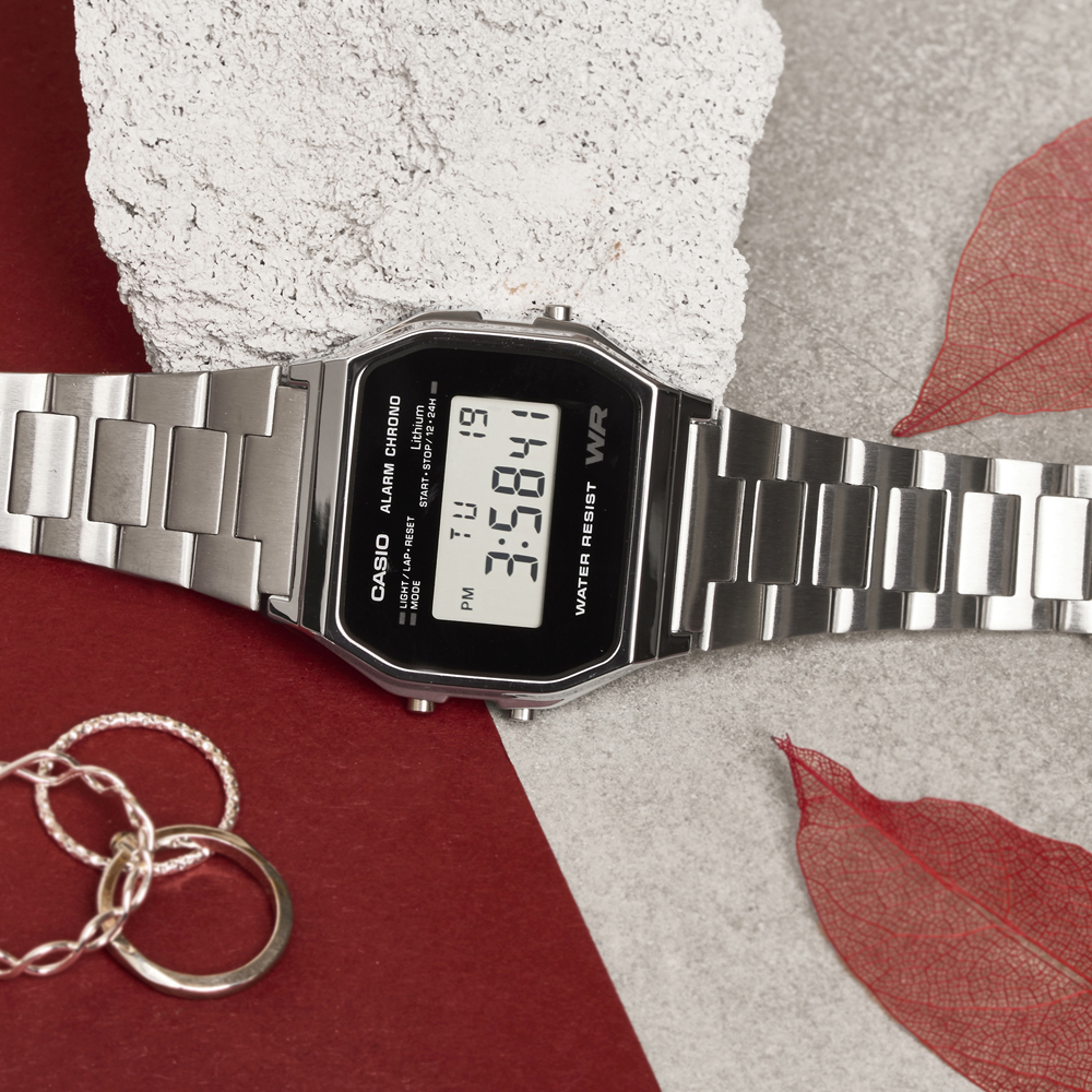 zegarek Casio Vintage A158WEA-1EF kwarcowy męski VINTAGE Maxi - miniatura 4