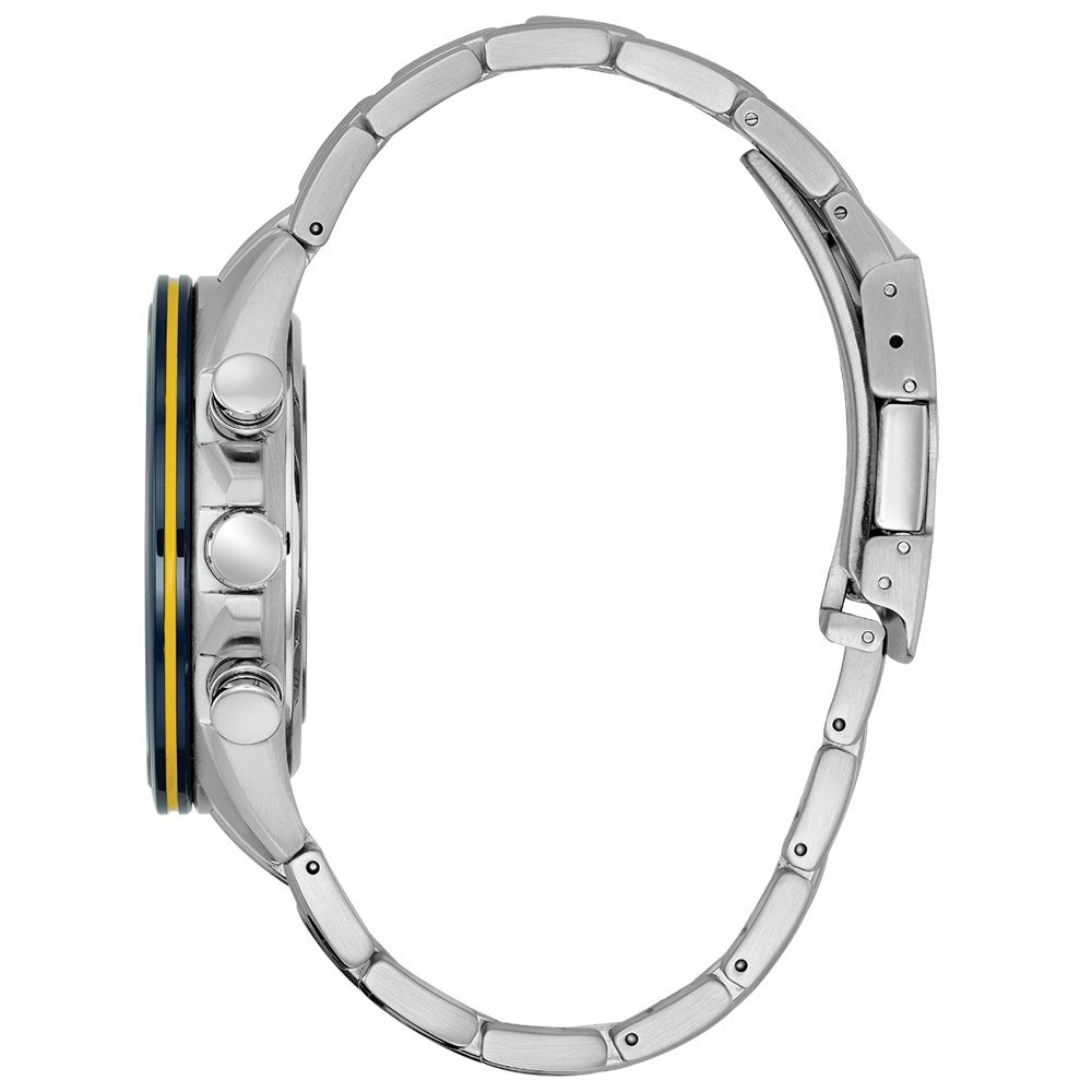 Citizen AT8020-54L zegarek srebrny sportowy Radio Controlled bransoleta - miniatura 3