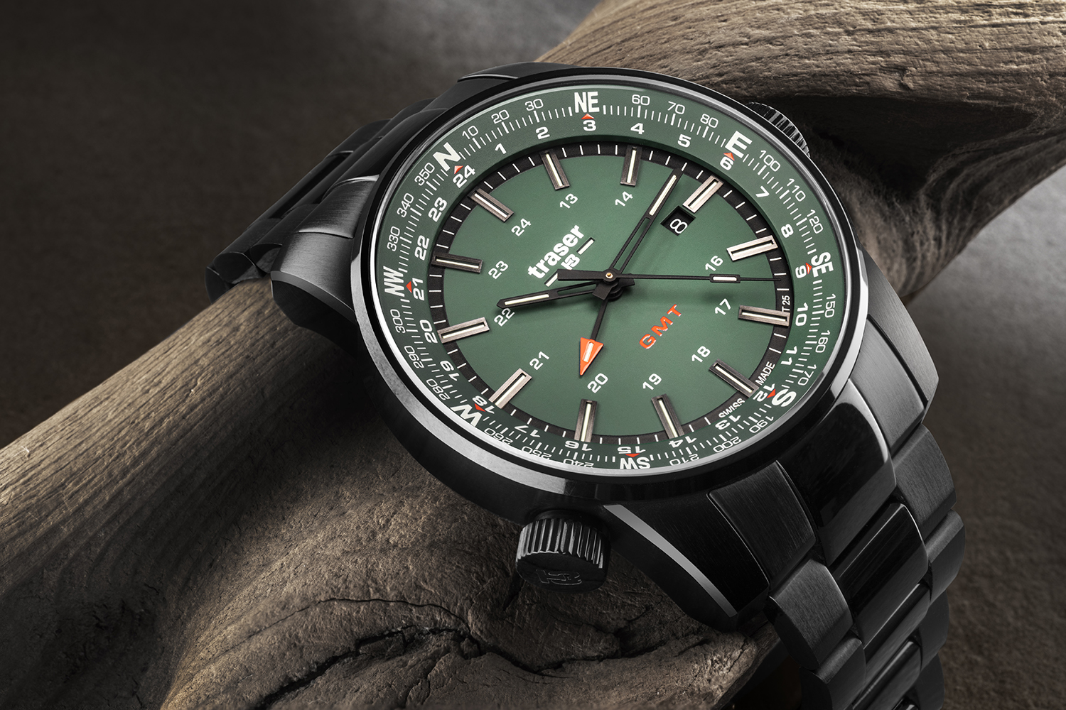 Traser TS-109525 P68 Pathfinder GMT Green zegarek sportowy P68 Pathfinder GMT - miniatura 10